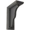 Ekena Millwork 3 1/2"W x 7"D x 9"H Hamilton Traditional Wood Vintage Decor Bracket, Black BKTWD03X07X09HABL - alternate 1